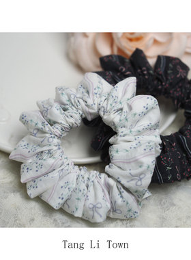 甜美蝴蝶结小肠发圈花朵发束可爱时尚创意发饰配饰头饰半扎发发绳