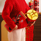 新年装 饰2026春节商场店铺场景氛围布置用品过年小区马年鞭炮摆件