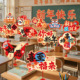 2026新年桌牌春节过年场景布置装 饰品马年元 旦商场柜台桌飘小摆件