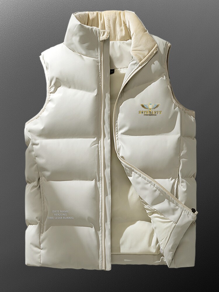 중년 및 노인 남성 오리 다운 의류 조끼 2023 가을 겨울 새로운 두꺼운 조끼 소년은 얇은 조끼를 입습니다