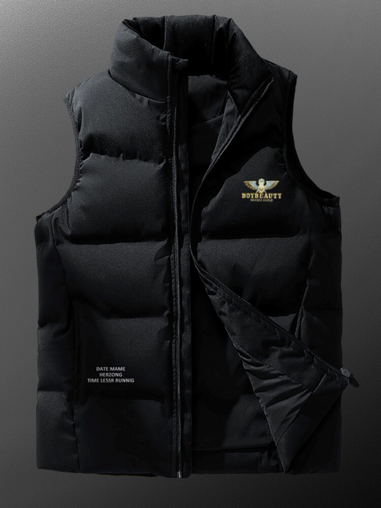 중년 및 노인 남성 오리 다운 의류 조끼 2023 가을 겨울 새로운 두꺼운 조끼 소년은 얇은 조끼를 입습니다