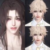 十月雪 男美人 溟渊 发3 焚叙 逆水寒手游捏脸男通用