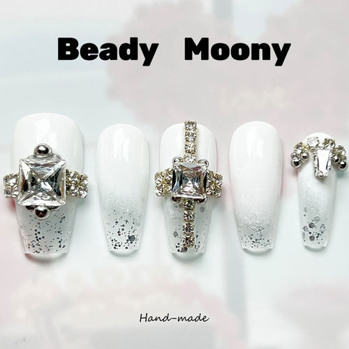【婚戒Ⅱ】BeadyMoony2024年新款手工定制穿戴甲高级感美甲成品