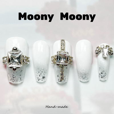 【婚戒Ⅱ】MoonyMoony2023年新款手工定制穿戴甲高级感美甲成品