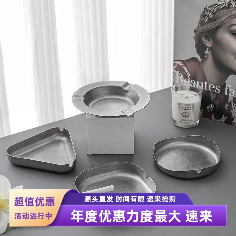 复古个性304不锈钢创意怀旧烟灰缸雪茄USB新奇特户外客厅便捷烟缸