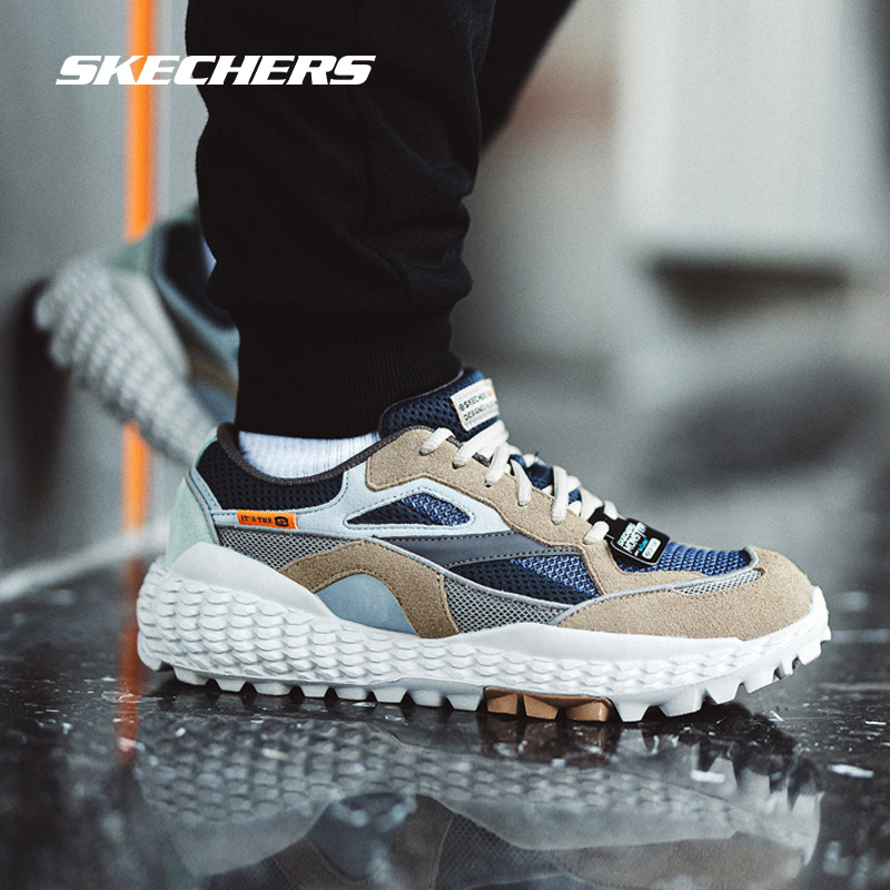 Skechers斯凯奇男鞋官方正品2024新款减震运动休闲鞋男士老爹鞋