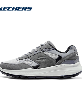 skechers斯凯奇鞋子男鞋运动鞋百搭潮流网面休闲鞋春季跑步鞋男款