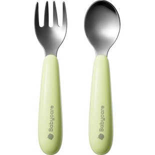 【天猫U先】babycare宝宝勺子儿童餐具不锈钢吃饭训练叉勺子