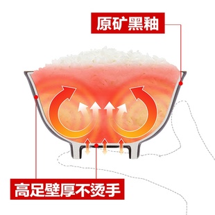 极速Gengyunshe black bowl kitchen household daily usXe table