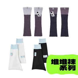 拼色中筒袜男女撞色条纹袜套学院风设计师打折礼盒 三目宙春季