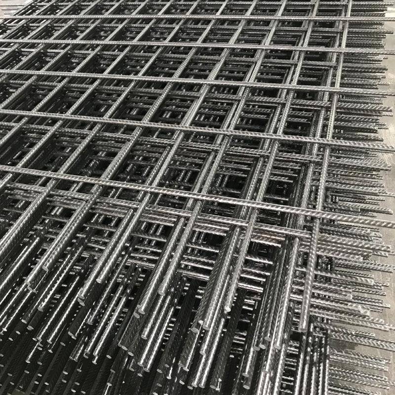 A393冷轧螺纹钢筋网片 8厘路面屋面交平铁丝网珠海钢筋网片生产厂