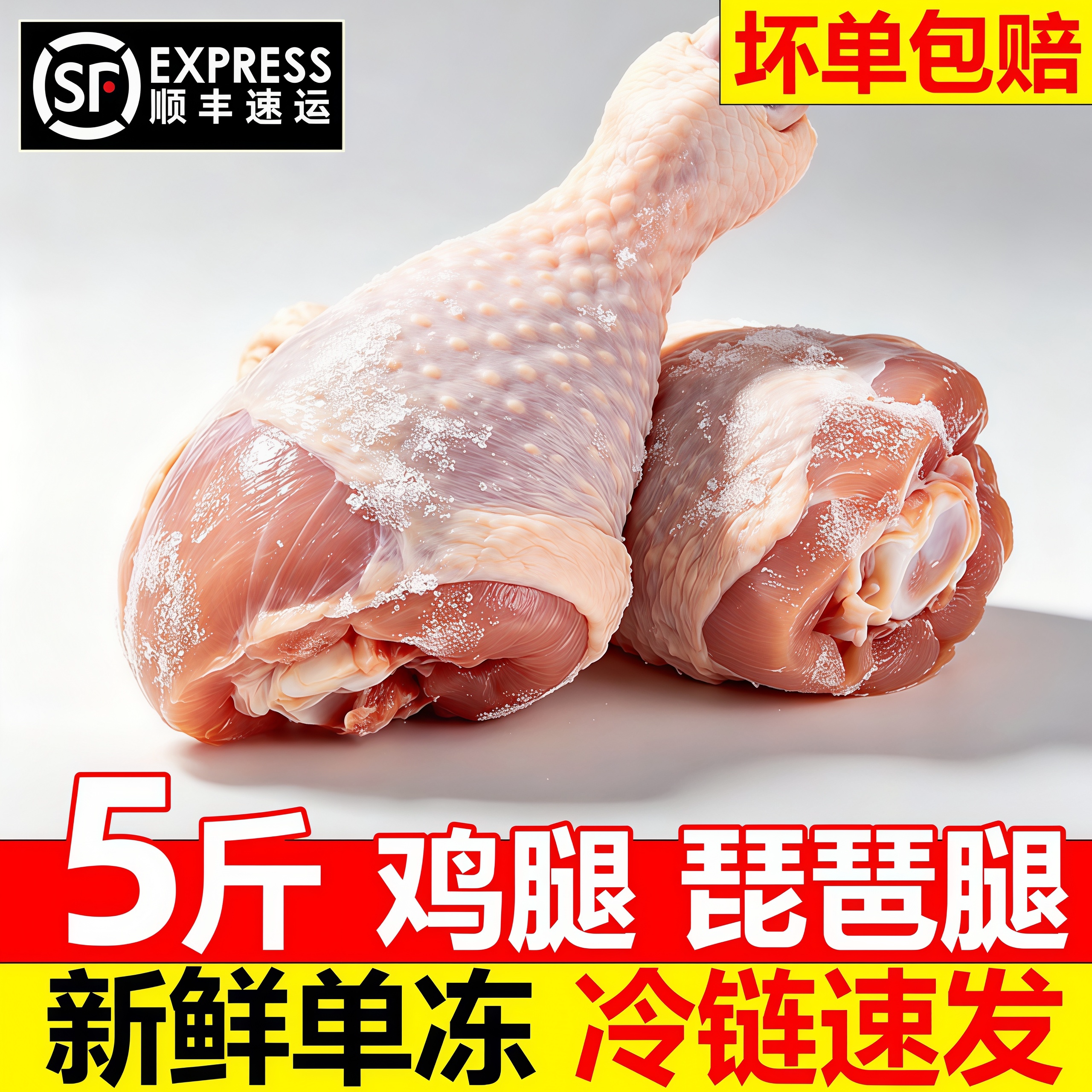 鸡腿鲜冻琵琶腿鸡腿肉烧烤商用
