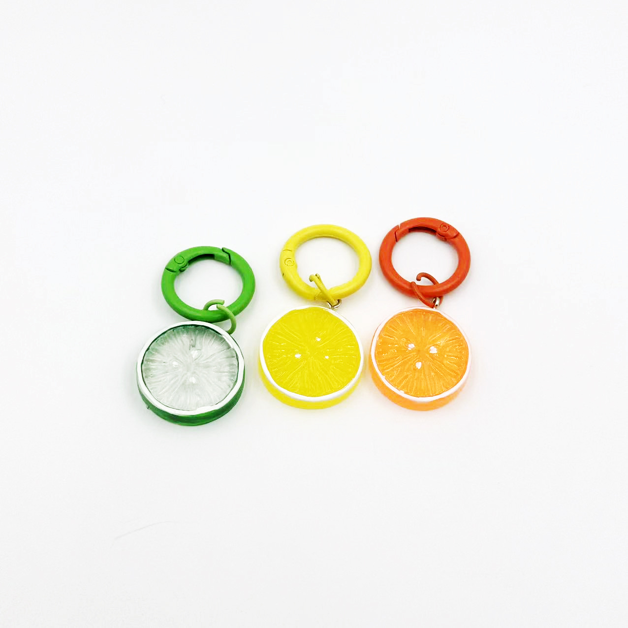 跨境热卖仿真水果蔬菜钥匙扣配件DIY手工耳环项链钥匙背包小挂件