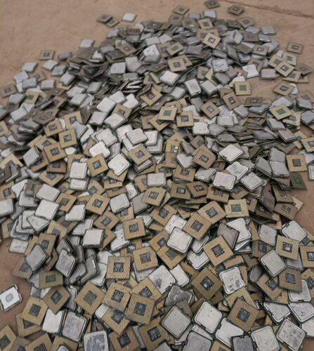 炼金废料英特尔。报废镀金废料。英特尔报废CPU。无针CPU黄金提炼