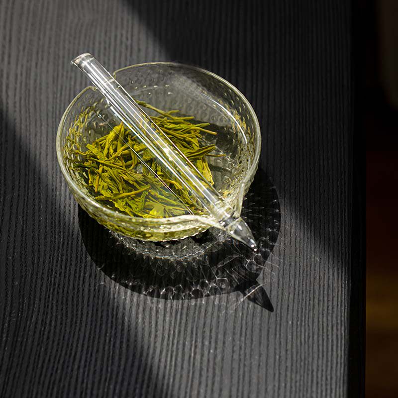 锤纹耐热玻璃引流泡茶碗公道杯绿茶专用泡茶器日式公杯分茶碗茶海