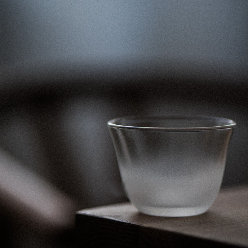 日式云雾小杯玻璃品茗杯耐高温主人杯单杯日式茶盏功夫茶具家用