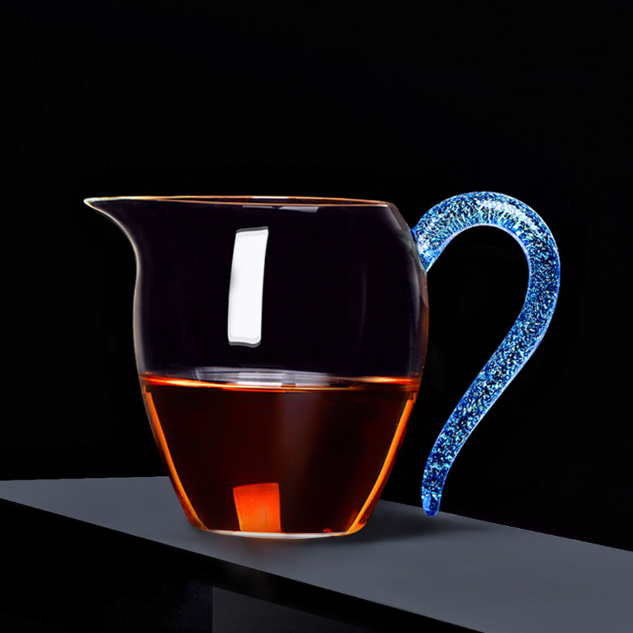 水晶公杯耐热玻璃透明公道杯加厚匀杯功夫茶海茶漏分茶器