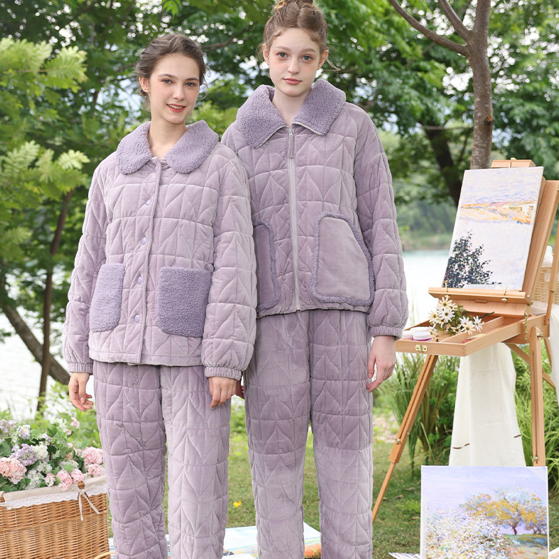水貂绒女百搭实穿舒适家居服套装