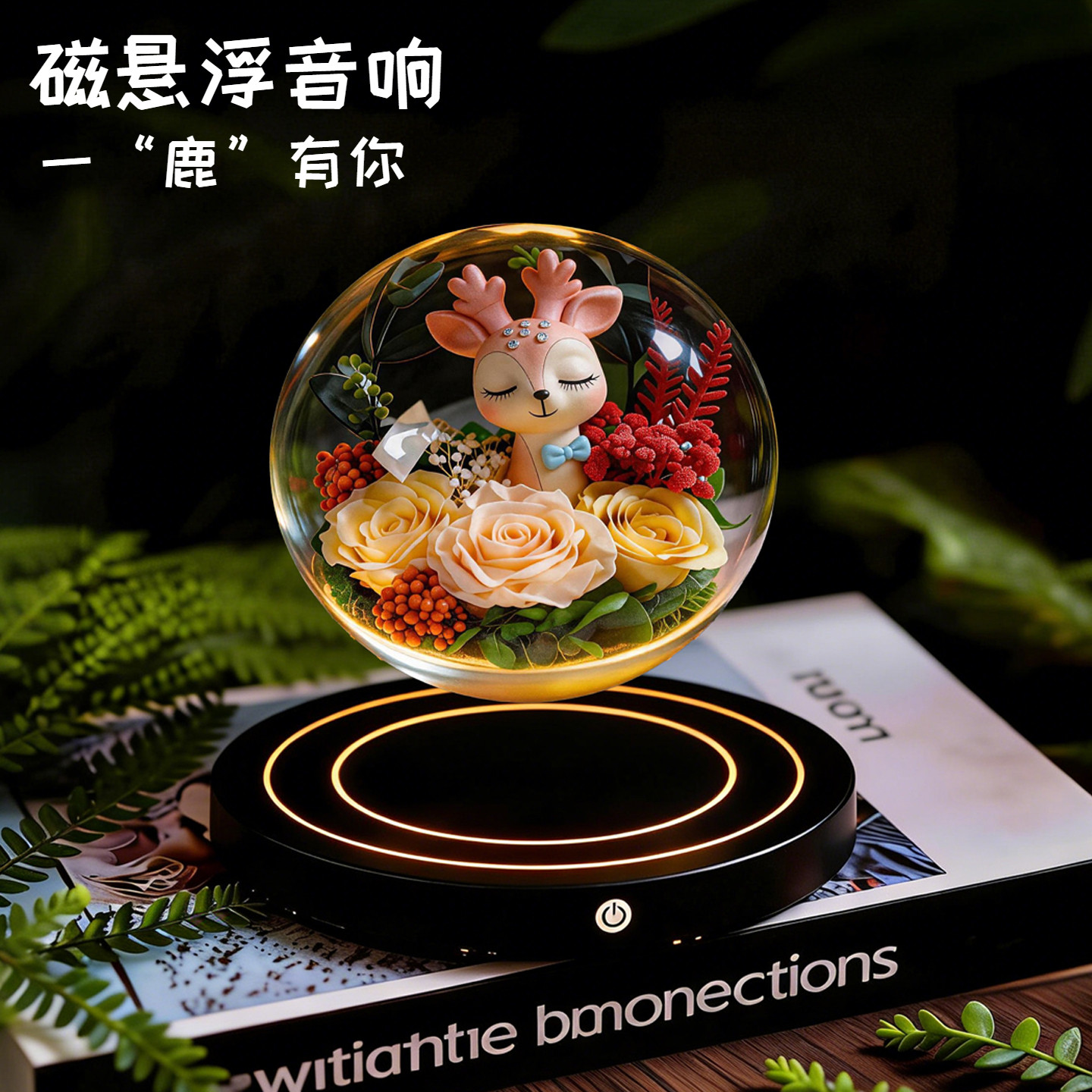 桌面摆件悬浮音响女朋友生日礼物