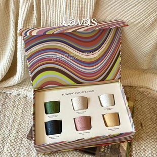 Lavas迷你香薰蜡烛Q蜡6件套心意礼盒系列室内房间小众香氛生日礼