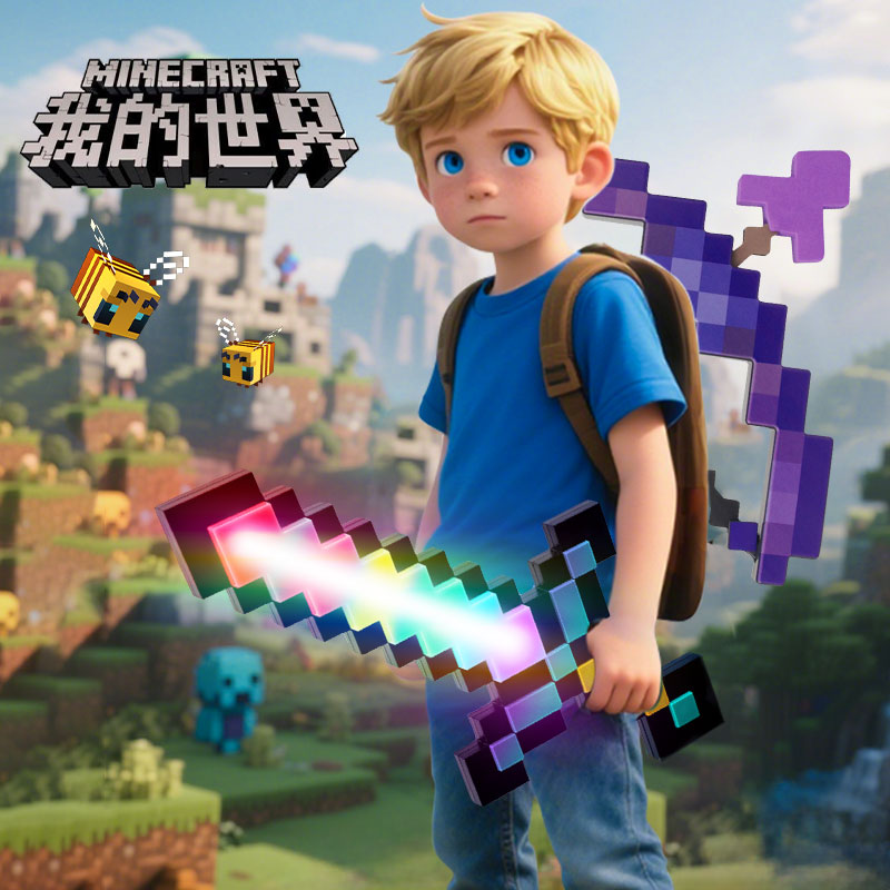 【全新升级】我的世界彩虹钻石剑