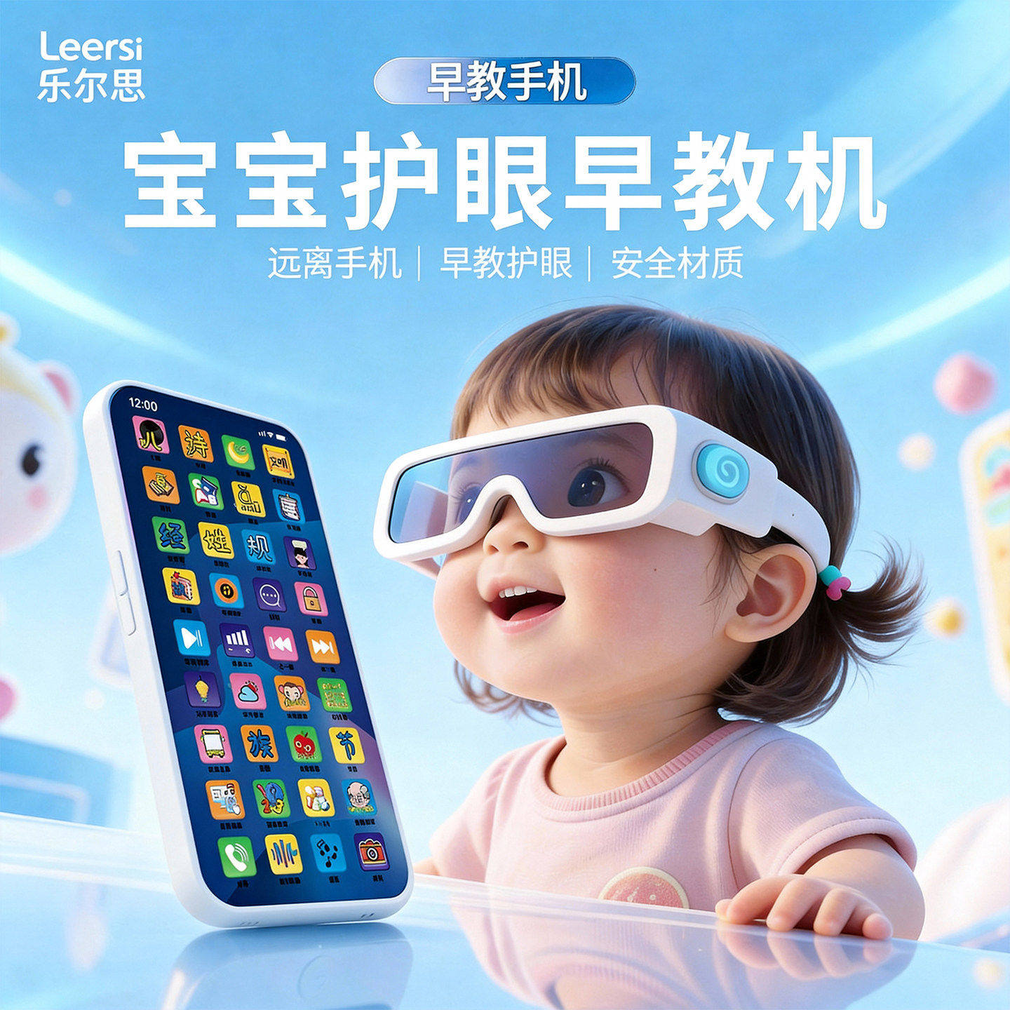 女孩玩具手机婴儿宝宝益智触屏电话儿童仿真早教学习可啃咬新款机