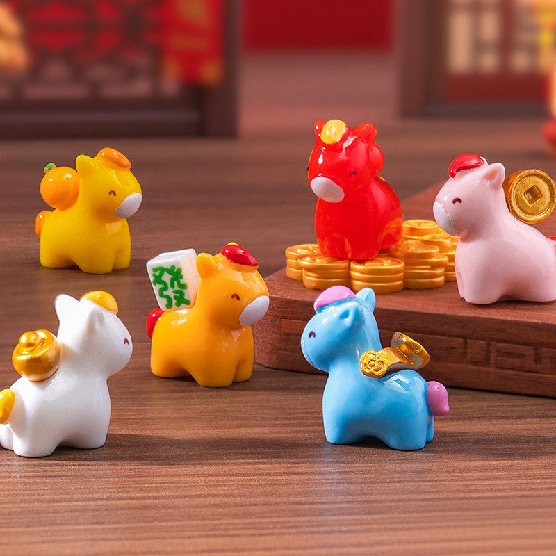 2026新年马年蛋糕装饰插件元旦喜庆福马公仔马上有钱PVC软胶摆件,节庆用品/礼品,蛋糕/烘焙装饰用品,淘宝优惠券,粉丝福利购,淘宝优惠卷