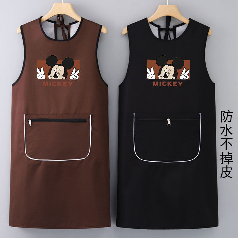 防水坎肩围裙女时尚洋气厨房家用做饭光滑耐磨网红围腰工作服定制,家庭/个人清洁工具,围裙,淘宝优惠券,粉丝福利购,淘宝优惠卷