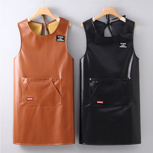 PU环保家用上班防水防油围裙免洗