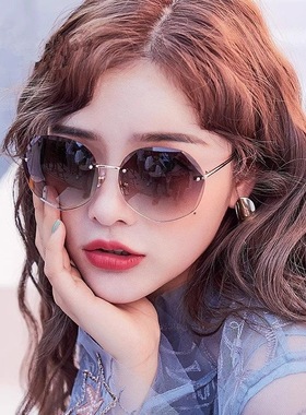 高清防蓝光无框太阳镜