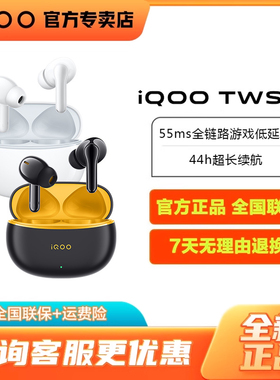 vivo iQOO TWS 1e真无线主动降噪蓝牙耳机入耳式长续航 iqootws1e