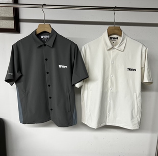 42E106  出口余日本潮牌高尔夫男士夏季新品短袖衬衫百搭速干弹力