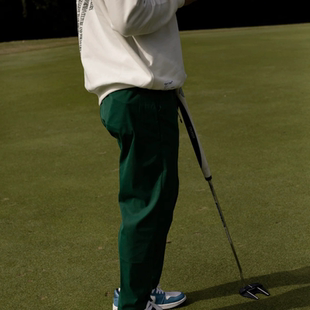 D052 日本潮牌高尔夫服装男士秋冬新品运动休闲裤束脚长裤