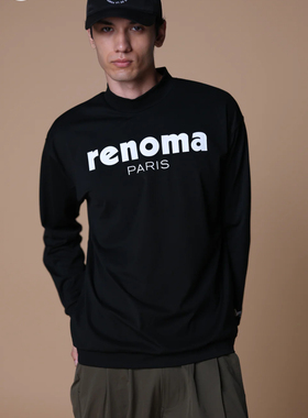 21208日本潮牌高尔夫男士服装秋冬聚酯磨毛打底长袖上衣亲肤速干