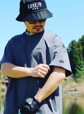 6K076 出口日本潮牌GOLF新款弹力男女同款套头衫夏季短袖凉感宽松