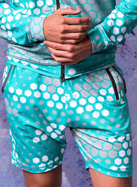 13m32 日潮MUTA高尔夫男女同款短裤水陆两用满印速干透气弹力舒适