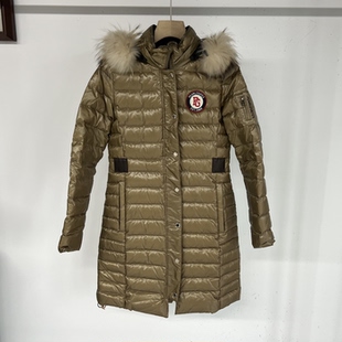 24125 出口余韩单高尔夫女士秋冬服装羽绒保暖外套帽子可卸 S码