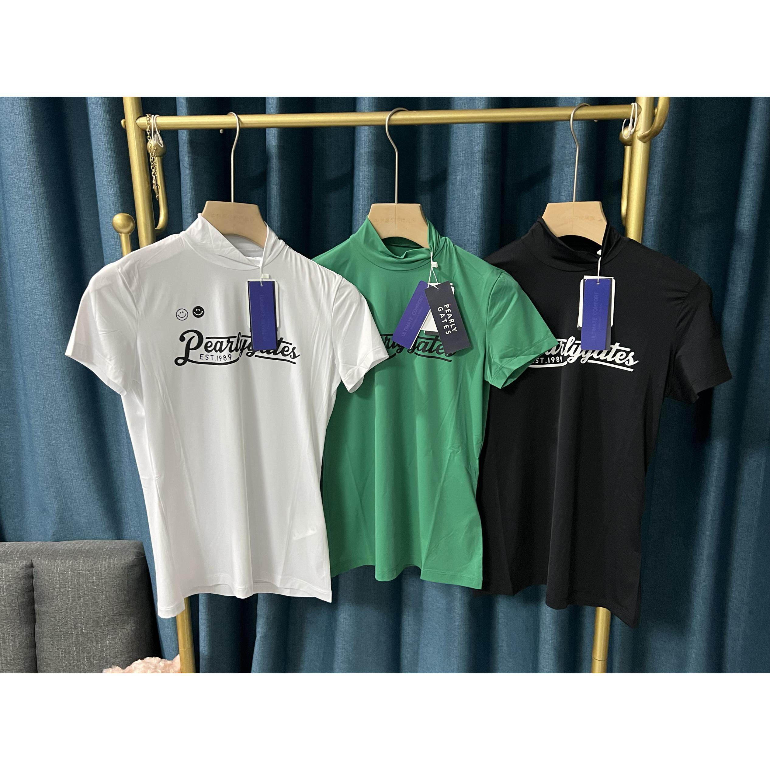 29C11 韩国正品代购高尔夫球服 夏季女字标立领T恤GOLF冰丝速干