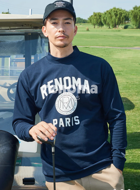 21207  日本潮牌高尔夫男士秋冬聚酯打底长袖上衣亲肤舒适弹力