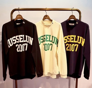 43F07 日本潮牌猴哥高尔夫的男女同款服装春秋圆领运动上衣休闲