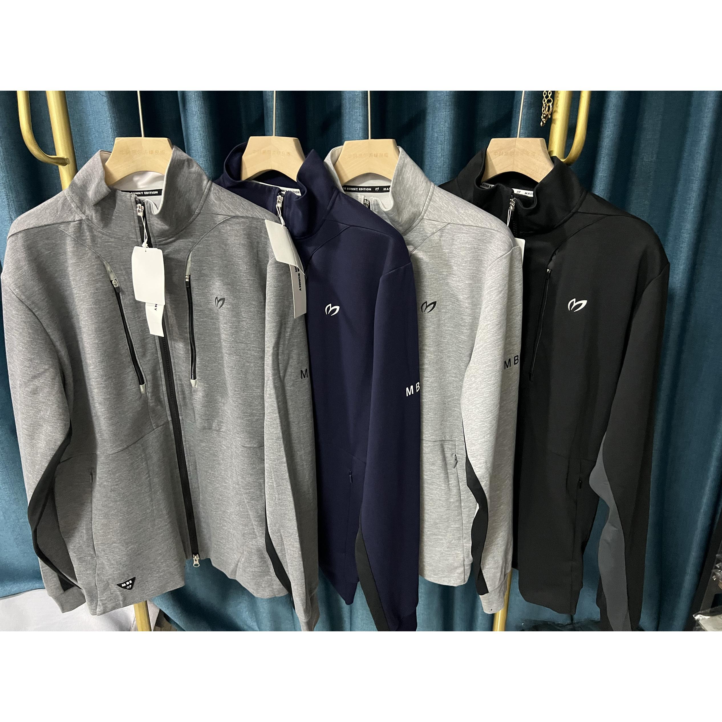 29f64  出口日本小兔子24秋冬新品高尔夫男长袖上衣拉链外套夹克