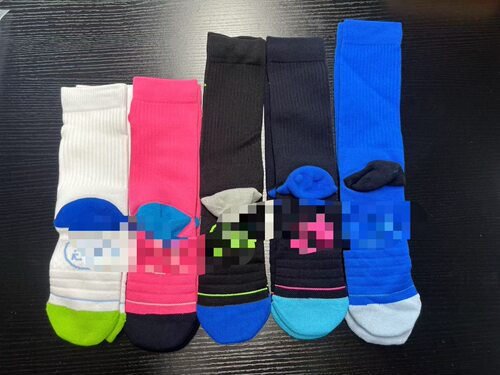 出口余韩单高尔夫男女情侣新品运动袜子吸汗防臭透气毛巾底中筒袜