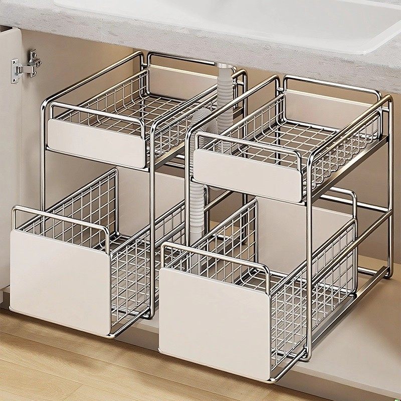 下水槽收纳架洗漱台柜下洗漱用品置物架卫生间柜内洗衣液放置架子,厨房/烹饪用具,抹布架/厨房清洁收纳架,淘宝优惠券,粉丝福利购,淘宝优惠卷