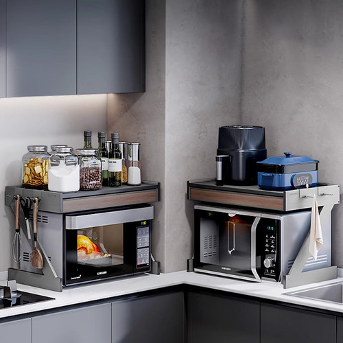 厨房微波炉置物架台面电饭