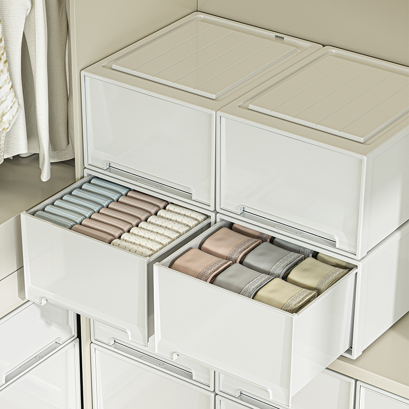 收纳箱抽屉式盒衣柜裤子服