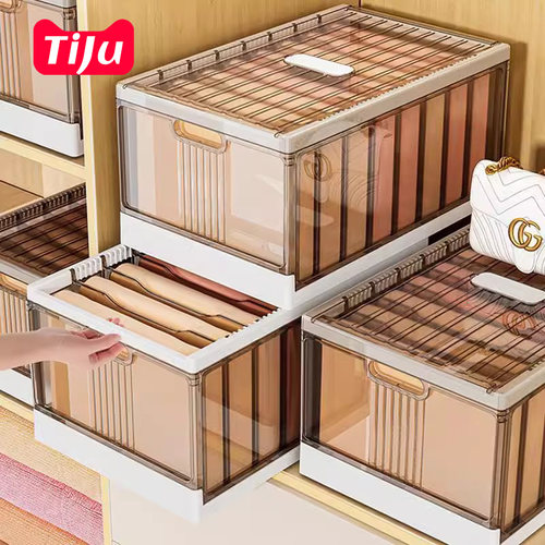 【拿取便捷】衣柜分格折叠收纳盒
