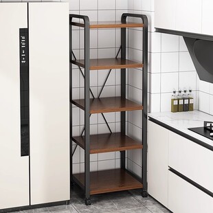 厨房夹缝置物架落地多层锅架多功能角落架子置物架家用锅具收纳层