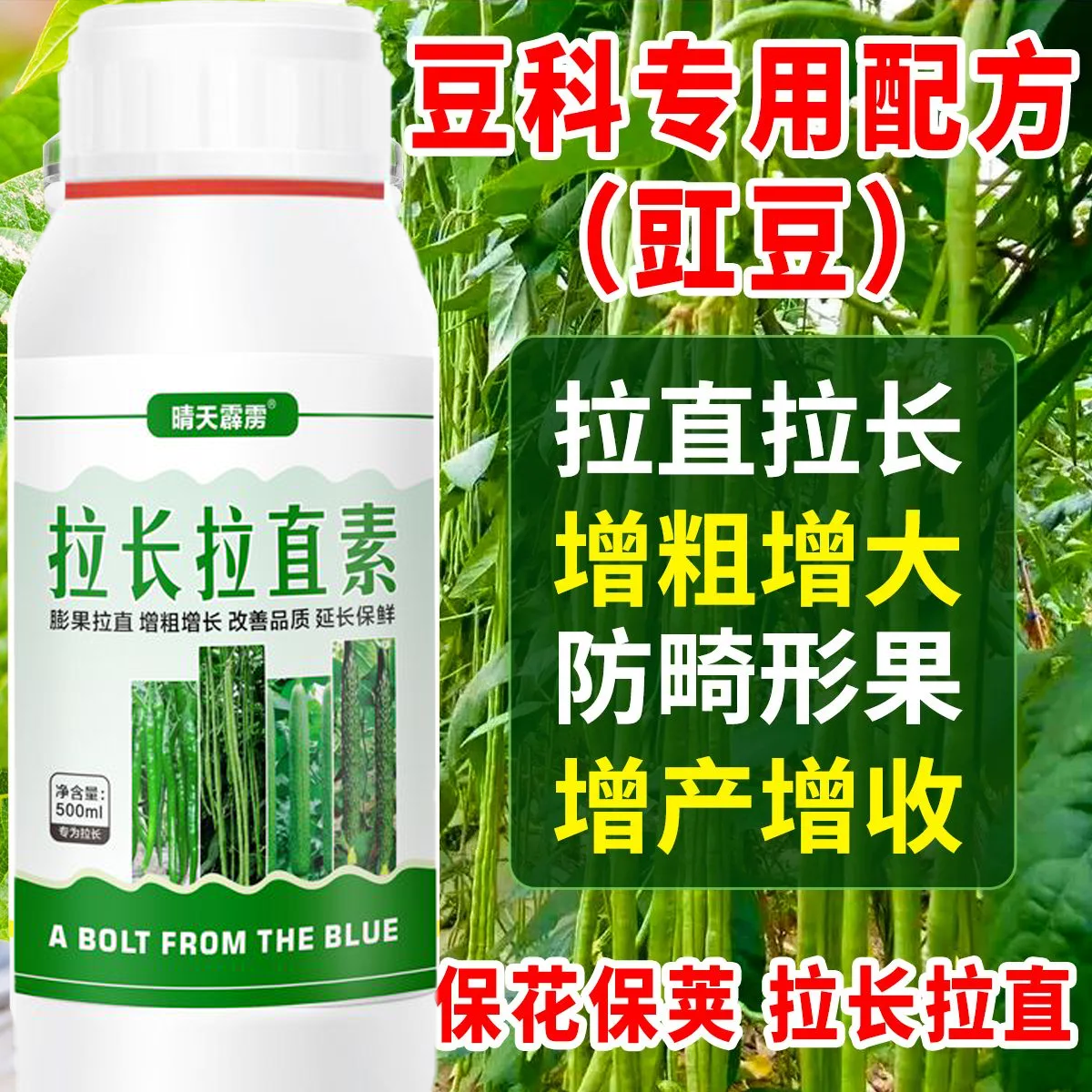 豆角专用肥料拉长拉直素四季豆芸豆豇豆蚕强力膨大素嫩长直叶面肥