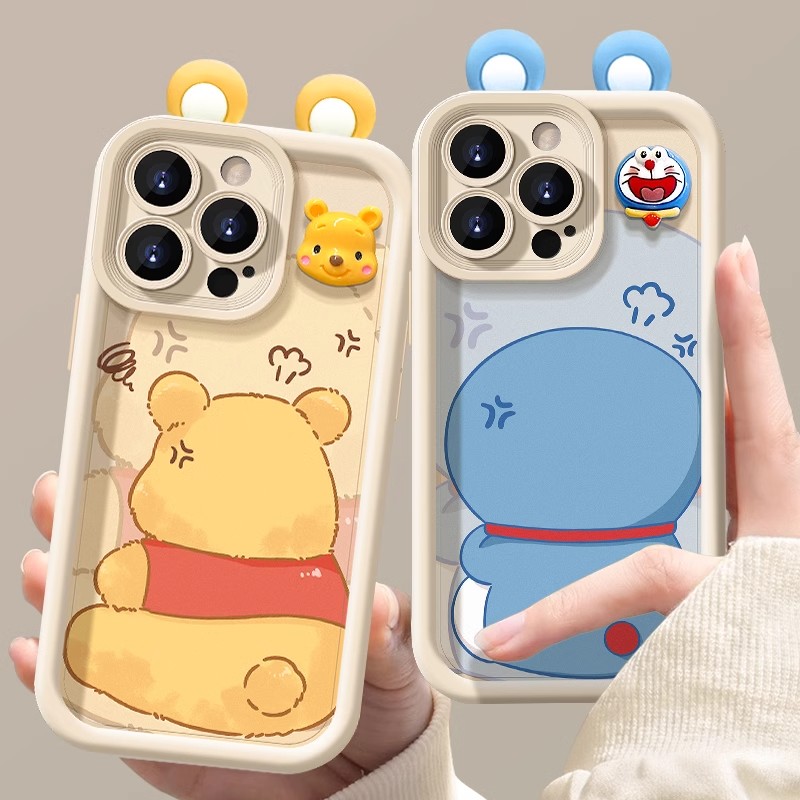 哆啦A梦适用苹果16promax手机壳iPhone15/14plus2025新款8/7软xr硅胶13/12mini全包防摔网红爆款高级版保护套