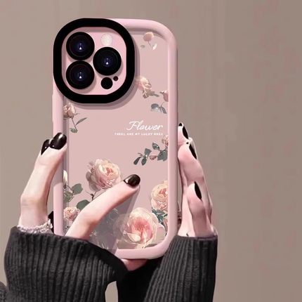 泡芙粉色玫瑰适用小米17promax/15/14/13手机壳红米k90/80/70/60/50女新款12s/mi11卡通Redmi/note15套civi4